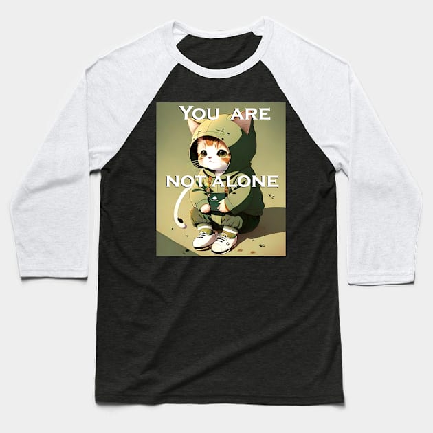 you are not alone Baseball T-Shirt by Muahh